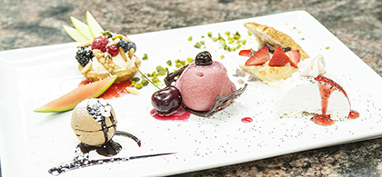 I dessert del Ristorante All'Antica Ala